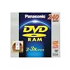 Panasonic LM-AD240LE DVD-RAM-Rohling 9,4GB (3-fache Brenngeschwindigkeit, 240 Minuten (zweiseitig), bis 100.000 mal wiederbeschreibbar) in Cartridge