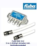 Produkt-Bild: Fuba OSD 212 DiSEqC-Relais 2-in-1 mit LNB-Verbindungskabeln, passend f&uuml;r das Installationsfach der Fuba DAA 780 und DAA 850 Offset-Parabolantennen