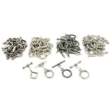 Twisted Bali Toggle Clasps Silver Plated Part Approx 48