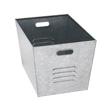 Edsal LB111310 Steel Galvanized Utility Bins 12" Width x 17" Height x 11" Depth, set of 6