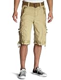 Jet Lag Men's Cargo Short,Lt Gold,30