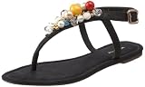 ALL BLACK Womens Jewel Vine T-Strap Sandal Sandal