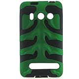 BLACK Skin with GREEN Crystal Hard Design Fish BONE SERIES Faceplate Cover  ....