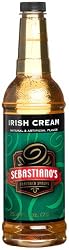 Sebastiano's Syrup, Irish Cream Flavored, 25.4-Ounce Bottles (Pack of 2)
