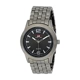 U.S. Polo Assn. Men's US8444EXL Black Dial Extra Long Gun Metal Bracelet Watch