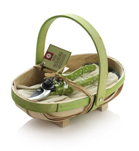 The Garden Shop Leather Gloves & Secateur Set