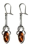 Sterling Silver Celtic Knot Design Dangle Earrings