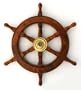 12" Ship Wheel Nautical Boat Decor Fishing