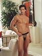 Faux Leather lace-up front jock 4978