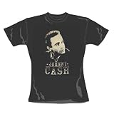 Johnny Cash - Girl Shirt Portrait (in S)