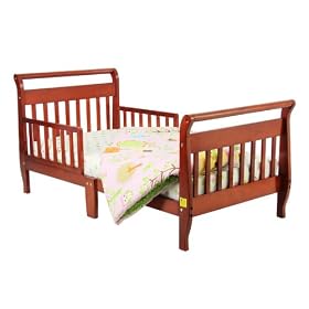 Dream On Me Classic Sleigh Toddler Bed - Cherry