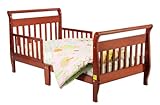 Dream On Me Classic Sleigh Toddler Bed, Cherry