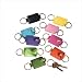Valet Double Key Fob Color: Meadow, Leather: Florentine Napa
