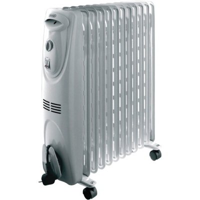 220V Delonghi Oil Filled Radiator 12 Fin 2500 Watt