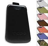 iPhone Orion Leather Sleeve Case with Fine Stitching - Black