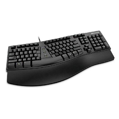 Microsoft Wired Natural Keyboard Elite Win PS2/USB English North America Black