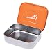 LunchBots Duo Stainless Steel Food Container, Orange