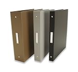 Pina Zangaro Bex 3 Ring Presentation Binder for 8.5 x 11 Pages, 1 Thick, Gray Finish.