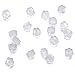 Flyshop 50 Pcs Clear White Soft Rubber Flower Shape Earrings Back Stoppers