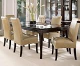 American Modern Glass Top Dining Set