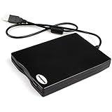 3.5" USB External Floppy Disk Drive Portable 1.44 MB FDD for PC Windows 98/ME/2000/XP/Vista/Windows 7/8,No Extra Driver Required,Plug and Play,Black