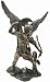 Archangel Saint Uriel Statue Bronze Powder Cast Sculpture 13-inch