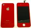 Iphone 4 Red Housing Front Digitizer+lcd + Back Cover Assembly+ Home Button