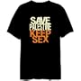 Save Palestine Keep Sex Countries Mens T-Shirt (Black, Size Large)