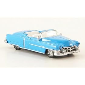 Cadillac Eldorado Convertible, turquoise, 1953, Model Car, Miniature d�j� mont�e, Model Power 1:87