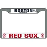 Boston Red Sox MLB Chrome License Plate Frame
