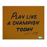 Lou Holtz Play Like A Champion Today 8x10 Photograph - Autographed College Photos