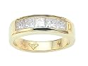 1.05 cttw Princess Diamonds Mens Band - Platinum LIFETIME WARRANTY