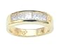 1.05 cttw Princess Diamonds Mens Band - Platinum, 14kt White or Yellow Gold