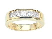 1.05 cttw Princess Diamonds Mens Band - Platinum LIFETIME WARRANTY
