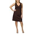 Mossimo&reg; Black Plus Crossover V-Neck Empire Dress - Brown