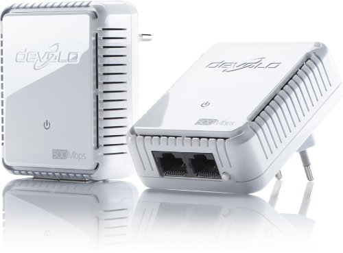 devolo 9105 - Pack de 2 adaptateurs CPL (dLAN 500 duo Starter Kit) : 2 ports Fast Ethernet