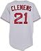 Roger Clemens Autographed Jersey | Details: Boston Red Sox, Majestic Athletic, Grey