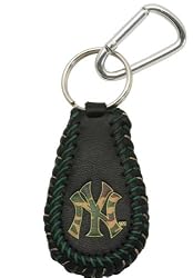 MLB New York Yankees Camouflage Baseball Keychain
