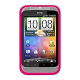 Amzer AMZ91128 Silicone Skin Jelly Case for HTC Wildfire S - Hot Pink - 1 P ....