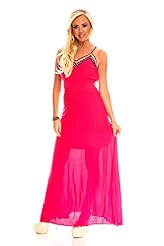 Rayon Sleeveless High-Low-Hem Scoop Neck Elasticized   Waistline  Dress