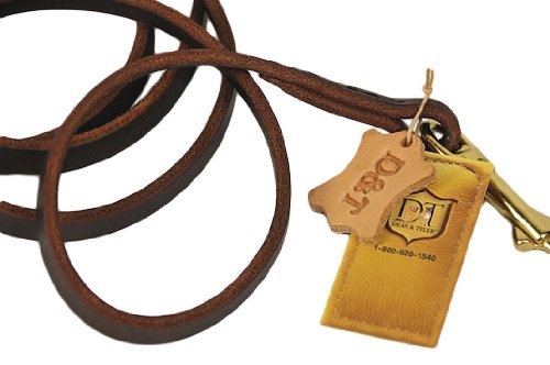 Dean  &  Tyler No Nonsense Leash Hand Stitched with Solid Brass Hardware, Brown, 6-Feet by 1/2-Inch Dean  &  Tyler No Nonsense Leash Hand Stitched with Solid Brass Hardware, Brown, 6-Feet by 1/2-Inch