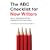 The ABC Checklist for New Writers: How to Open Doors and Get Noticed the First Time Around
