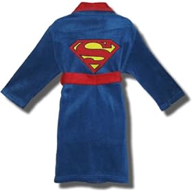 Classic SUPERMAN 'S' Fleece Robe for Children - SUPER ROBE SALE