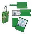 Deluxe Travel Accessory Assortment - Green