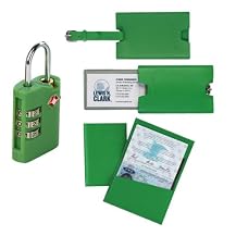 Deluxe Travel Accessory Assortment - Green