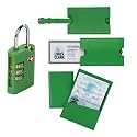 Deluxe Travel Accessory Assortment - Green