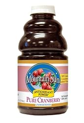 Mountain Sun Antioxidant Power, Pure Cranberry, Unsweetened,  32-Ounce Bottles (Pack of 3)