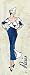 Paris, Evening Wear & Couture Art Poster Print by Donna Stackhouse, 8x20