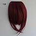 X&Y ANGEL - Girl's One Piece Hair Extensions Fashion Front Fringe Bangs/fringes Clip In On (#6/613(blonde mixed))