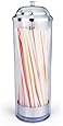 New Star Foodservice 26641 Stainless Steel Straw Dispenser Holder, 3.5 by 10.6-Inch, Clear